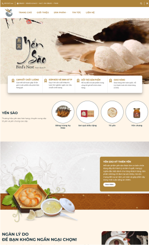 Theme WordPress yến sào 01